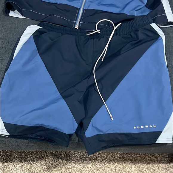 Blue Colorblock Tracksuit Set - Picture 4 of 4